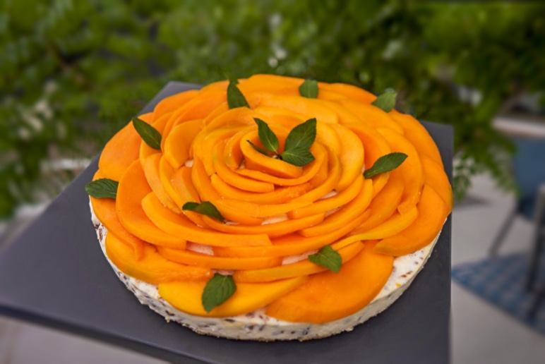 Vídeo-receta: Cheesecake de mango sin horno