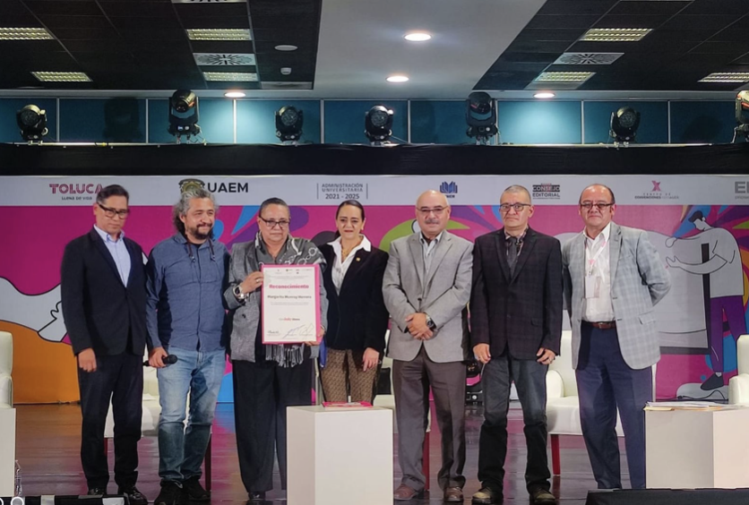 Por su incansable labor en pro de la cultura mexiquense la UAEMéx rindió homenaje a Margarita Monroy Herrera 