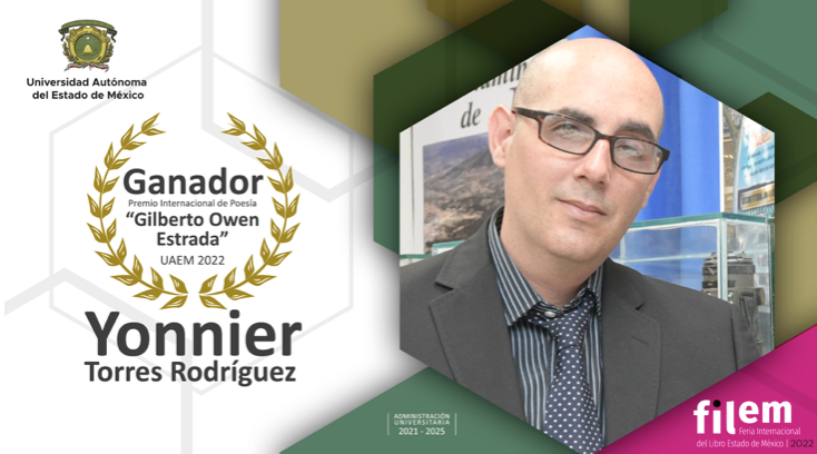 Yonnier Torres ganador del Premio Internacional de Poesía de la UAEMéx invita a las juventudes a confiar en su talento literario